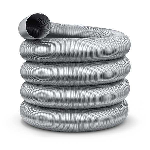 Flexible chimney flue liner duct pipe - stock image - Rutland Chimney